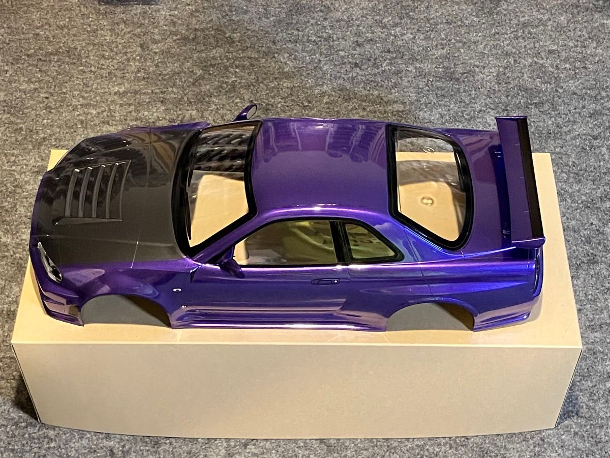 タミヤラジコン日産スカイラインGT-R R34 塗装済 スペアボディ タミヤラジコン日産スカイラインGT-R R34 塗装済 スペアボディ