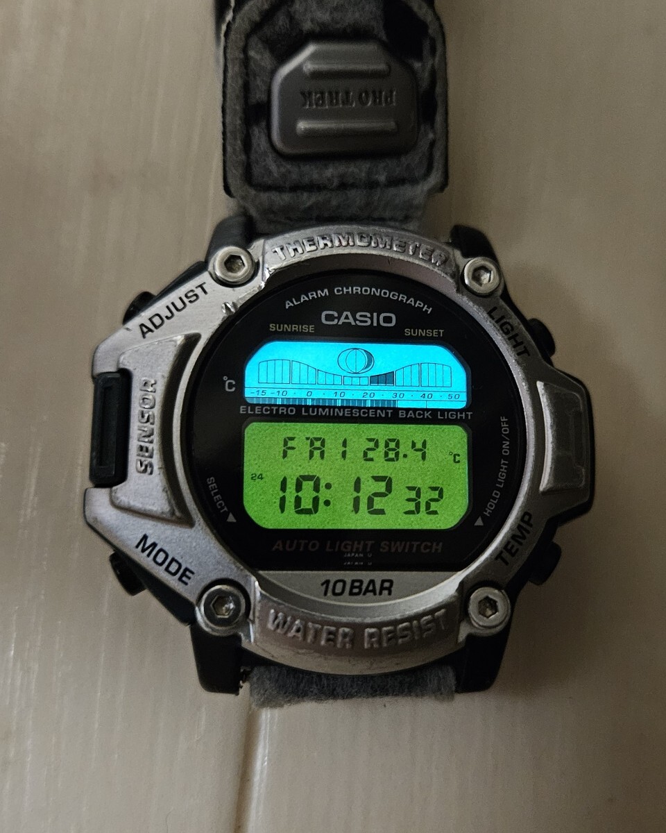 CASIO PRO TREK PRT-11 オレンジ液晶カスタムタイドグラフ CASIO PRO TREK PRT-11 オレンジ液晶カスタムタイドグラフ