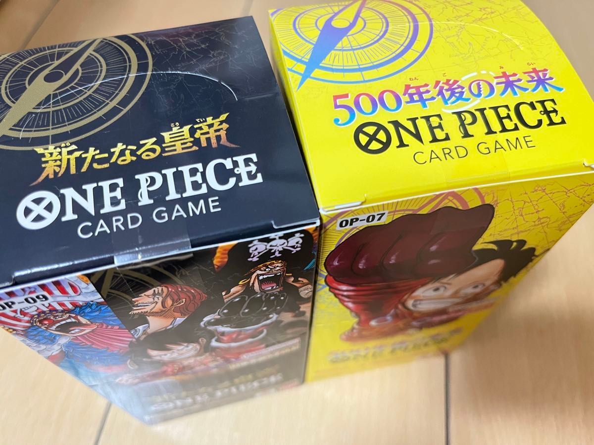 ワンピースカード 500年後の未来 新たなる皇帝 各1BOX 計2BOX ワンピースカード 500年後の未来 新たなる皇帝 各1BOX 計2BOX