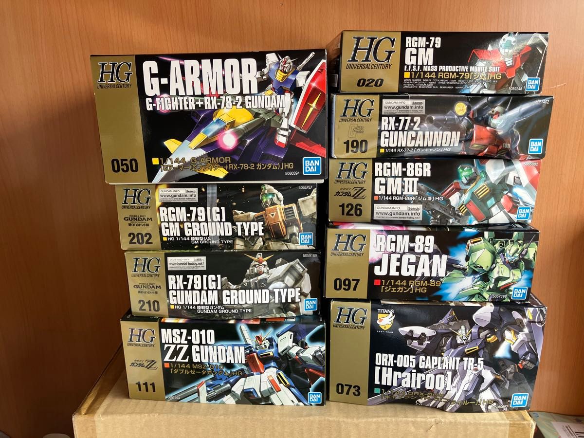 機動戦士ガンダム ガンプラ HGUC 未組立 バンダイ 9個セット 機動戦士ガンダム ガンプラ HGUC 未組立 バンダイ 9個セット