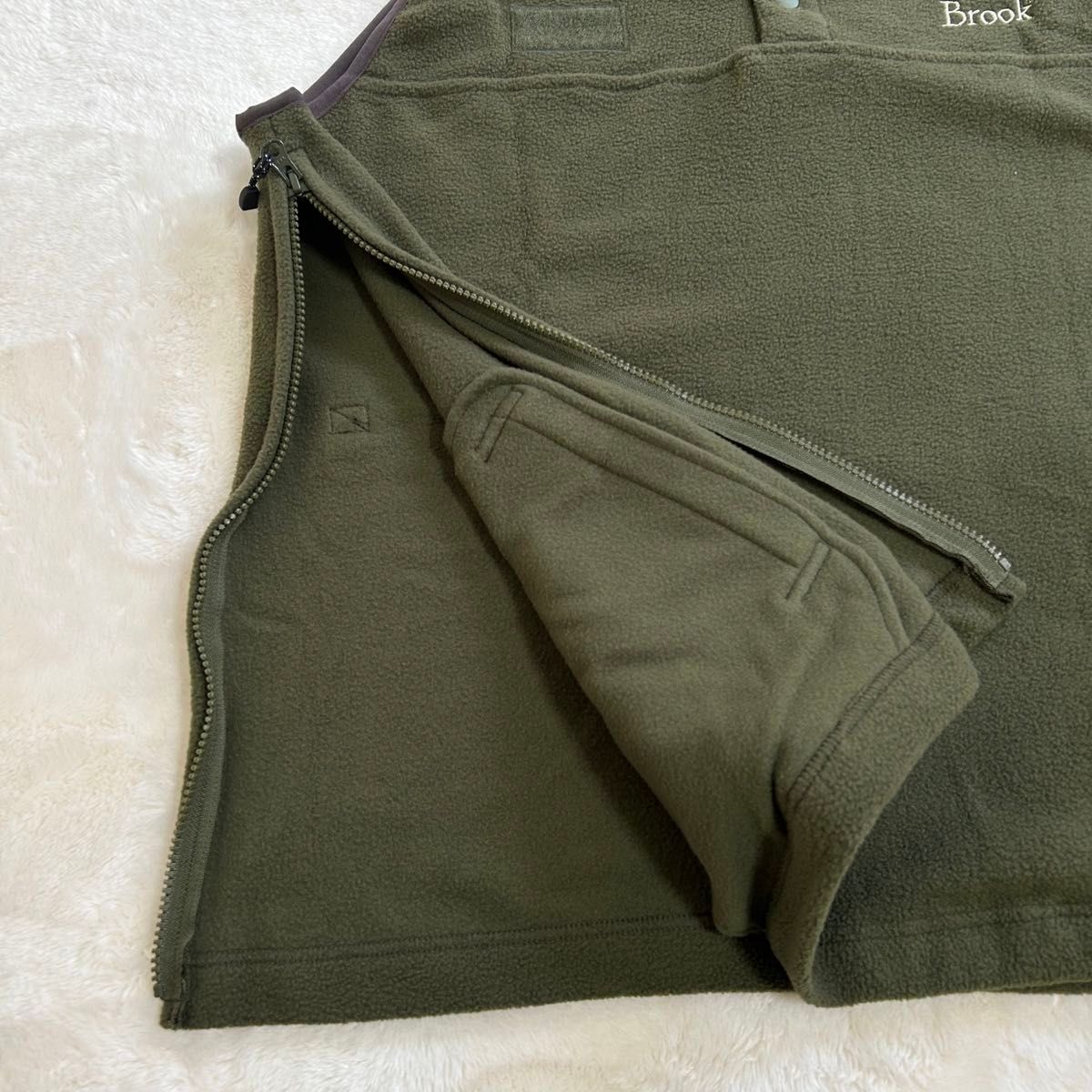 Brook】2023aw Fleece Vest size2 Olive ブルック メンズ Brook】2023aw Fleece Vest size2 Olive ブルック メンズ