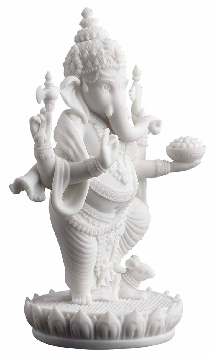 7 1/2-inch Hindu Elephant God of Success Statue Ganesha Standing Ganesh 