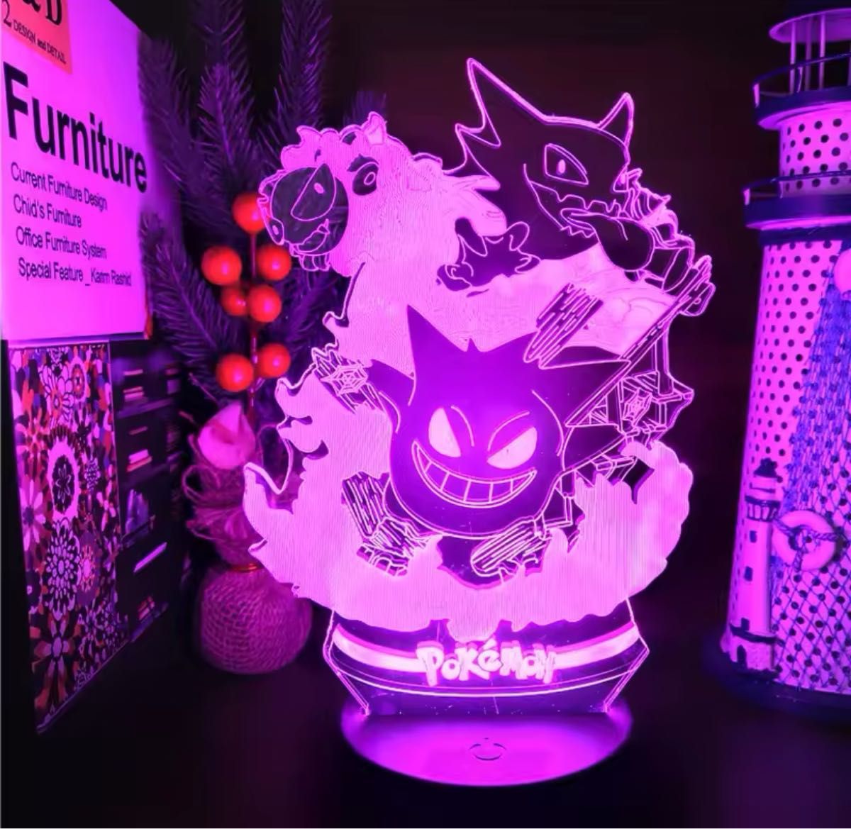 新品】ポケモン ゲンガー LED ナイトライト ネオンライト|Yahoo 新品】ポケモン ゲンガー LED ナイトライト ネオンライト|Yahoo