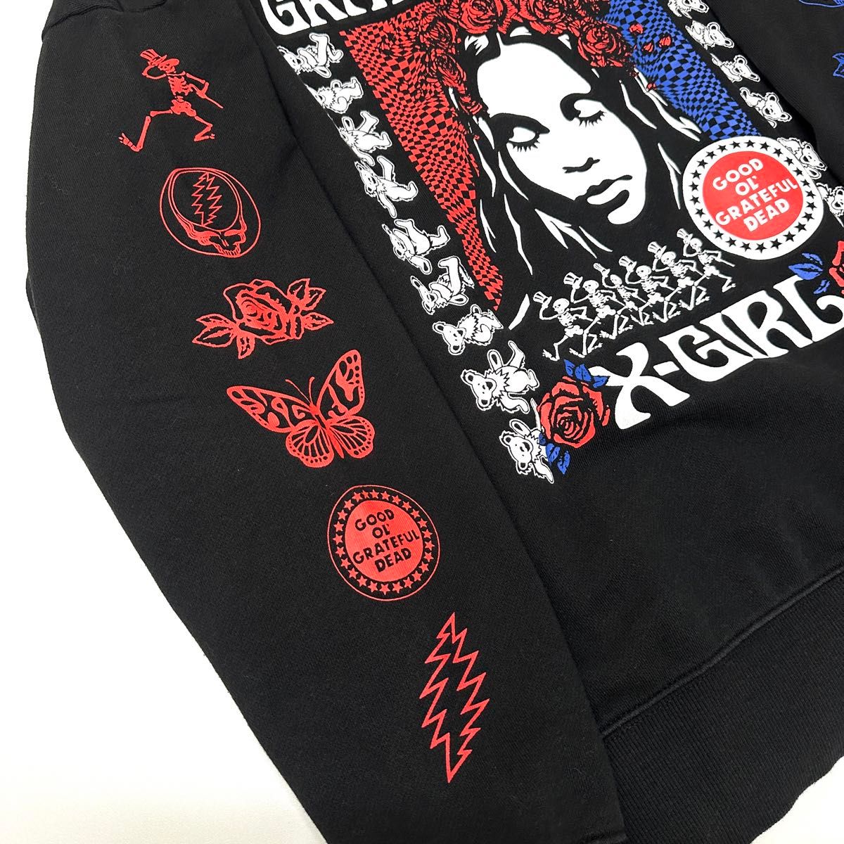 X-girl × GRATEFUL DEAD エックスガール パーカー グレイトフル X-girl × GRATEFUL DEAD エックスガール パーカー グレイトフル
