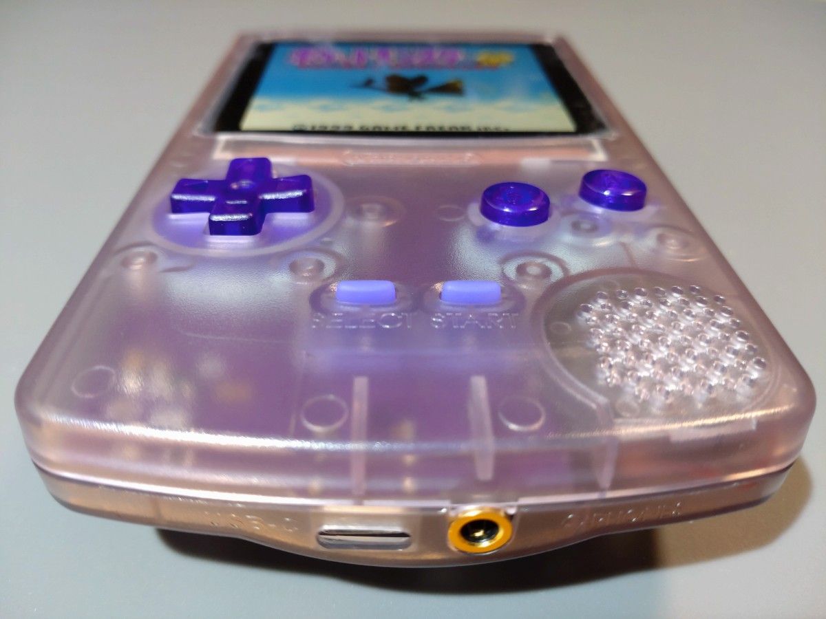 バックライト化】ゲームボーイカラー バイオレット IPS液晶 バックライト化】ゲームボーイカラー バイオレット IPS液晶
