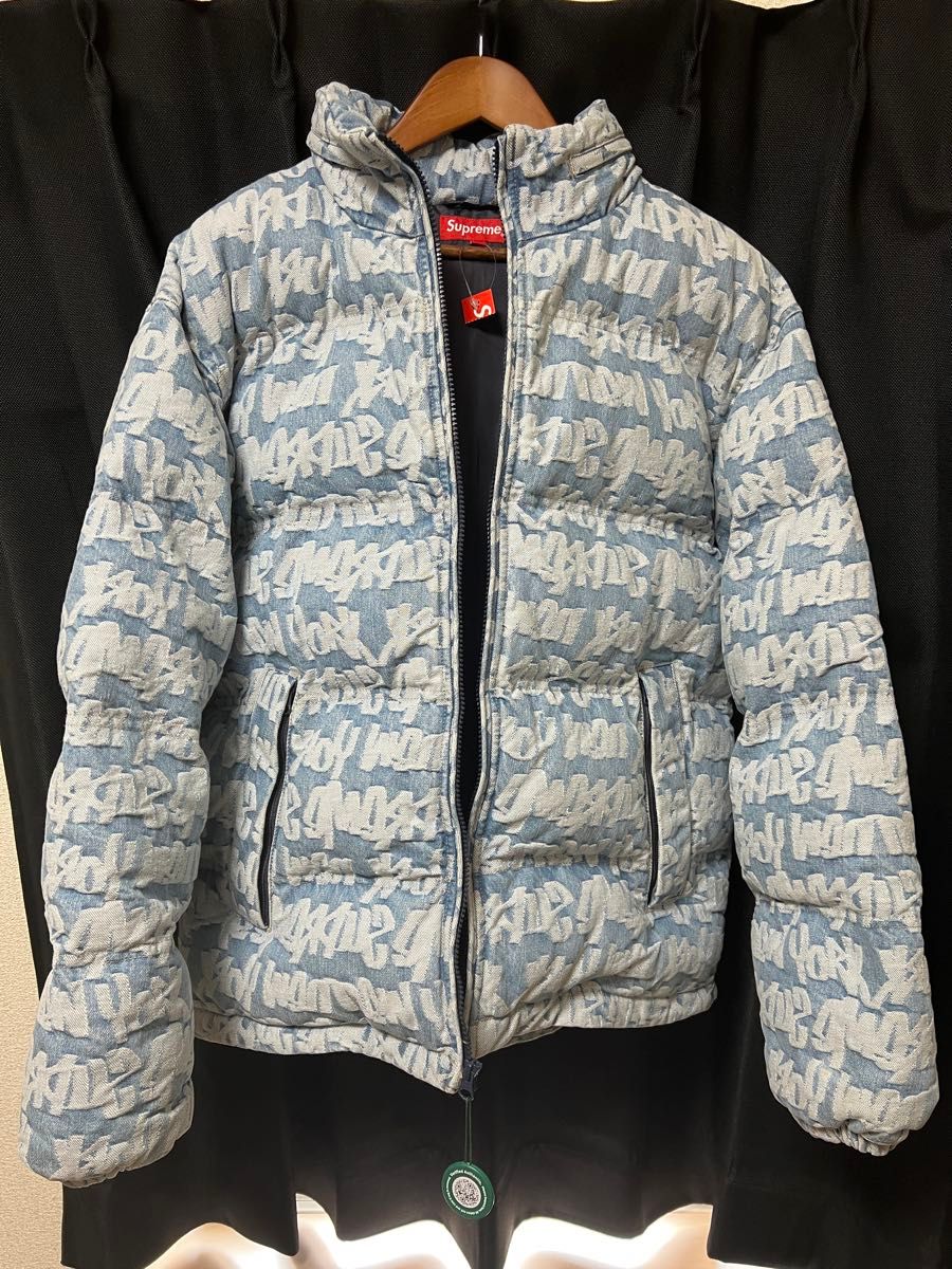 Supreme Fat Tip Jacquard Denim Puffer M|Yahoo!フリマ(旧 Supreme Fat Tip Jacquard Denim Puffer M|Yahoo!フリマ(旧