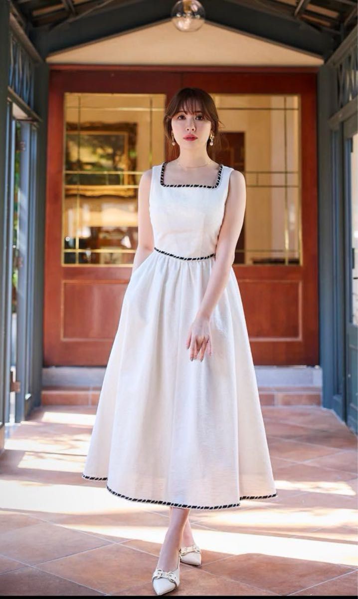 herlipto monaco tweed dress S white ホワイト ハーリップトゥ herlipto monaco tweed dress S white ホワイト ハーリップトゥ