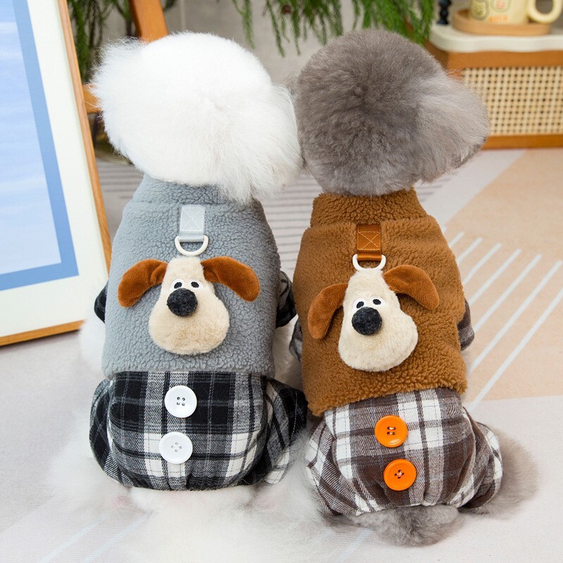  Brown XL size * dog clothes dog wear rompers coveralls part shop put on room wear pet snowsuit new goods new work autumn winter D can attaching reverse side nappy ....