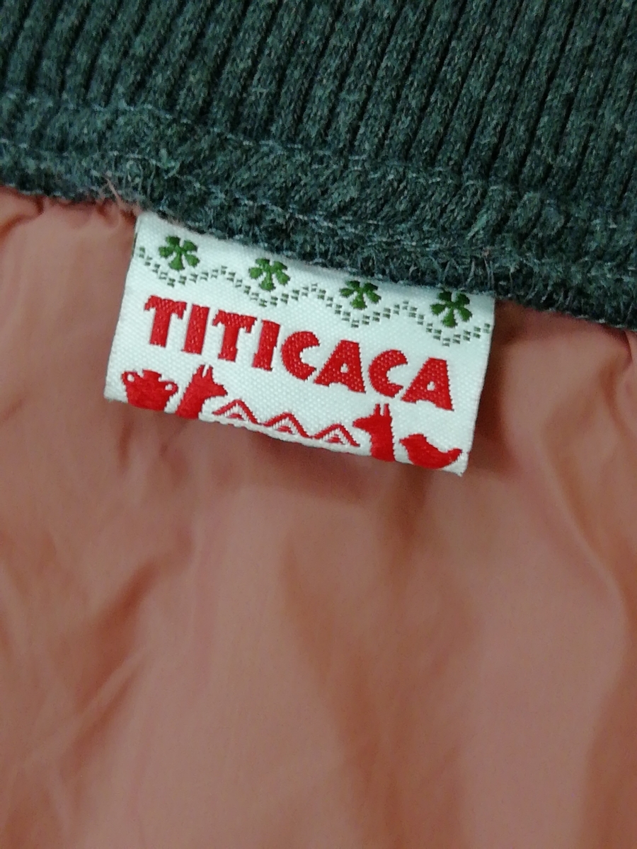 ★TITICACAチチカカ あったかボア付きキルティングスカート F ピンク X ベージュ 台形 ミニ エスニック アジアン 民族調_画像4