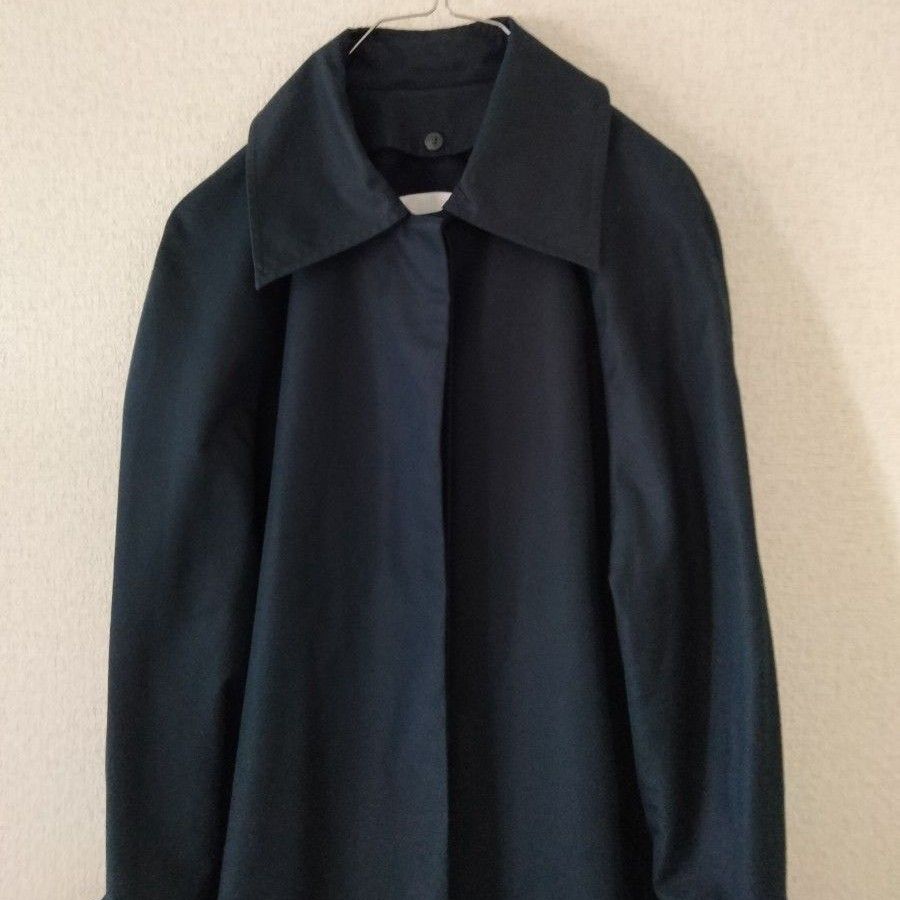 USED品】 ルシェルブルー ロングコート ネイビー 紺 トレンチ 袖 USED品】 ルシェルブルー ロングコート ネイビー 紺 トレンチ 袖