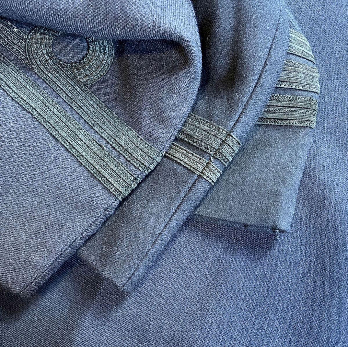 日本海軍 士官用補修濃紺生地 IJN officer Repair fabric 紺 日本海軍 士官用補修濃紺生地 IJN officer Repair fabric 紺
