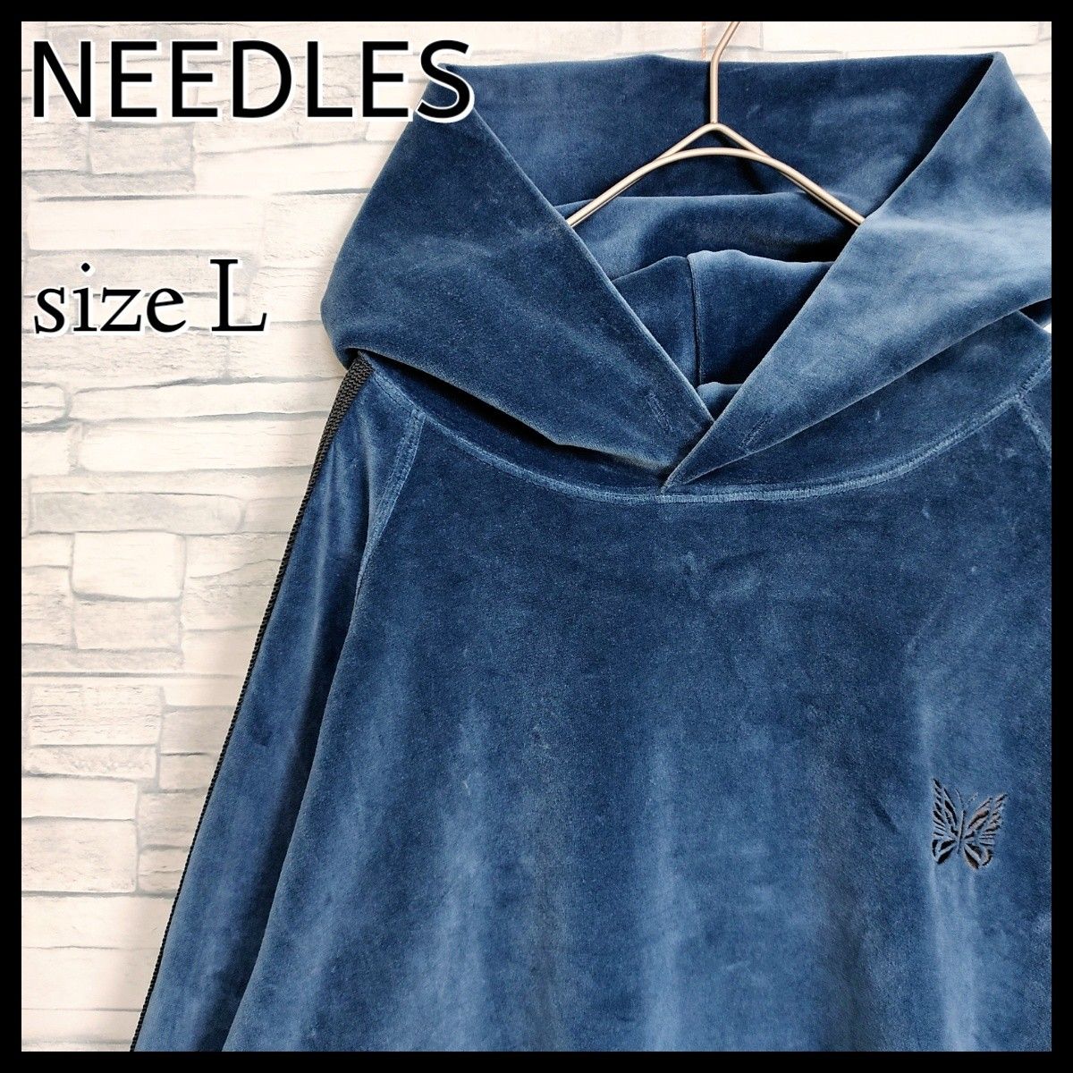 人気デザイン】NEEDLES ニードルス パピヨン刺繍ロゴ付ベロア 人気デザイン】NEEDLES ニードルス パピヨン刺繍ロゴ付ベロア