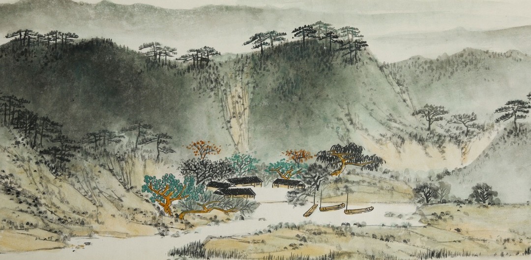 真作/古川大航/富士山水画賛/横物/布袋屋掛軸HI-413 真作】//臨済宗/妙心寺/元管長/古川大航/一行書/布袋屋掛軸HH
