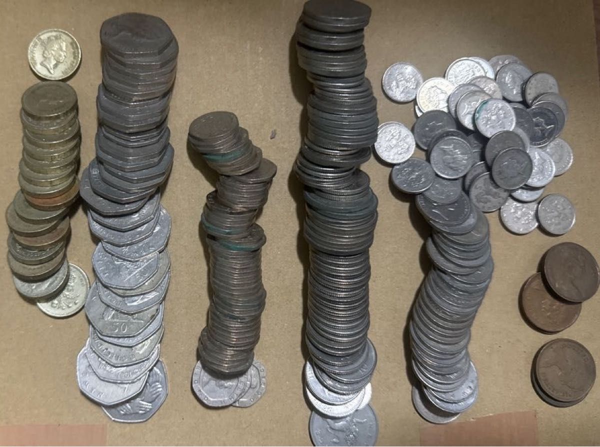 イギリス ポンド 旧紙幣 旧硬貨 コイン まとめ売り 270ポンド以上