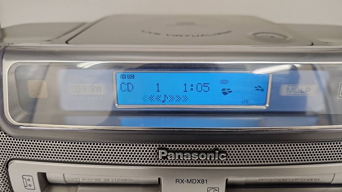 S6680☆ Panasonic パナソニック RX-MDX81 ラジカセ 2004年製 S6680☆ Panasonic パナソニック RX-MDX81 ラジカセ 2004年製
