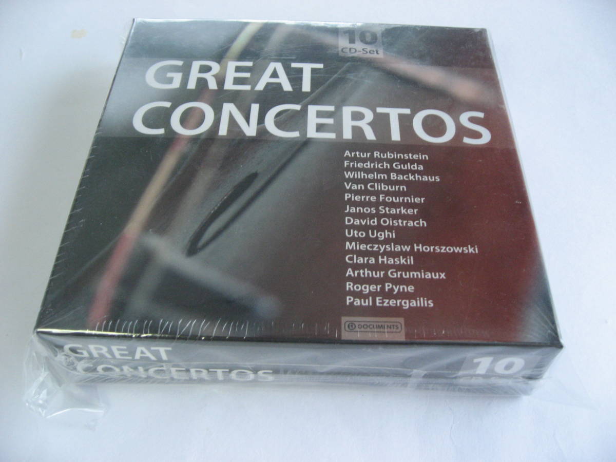 【即決・新品CD10枚セット・送料無料】 GREAT CONCERTOS 10CD BOX　 グレート コンチェルト　協奏曲 名演集 フルニエ、バックハウス 等_画像1