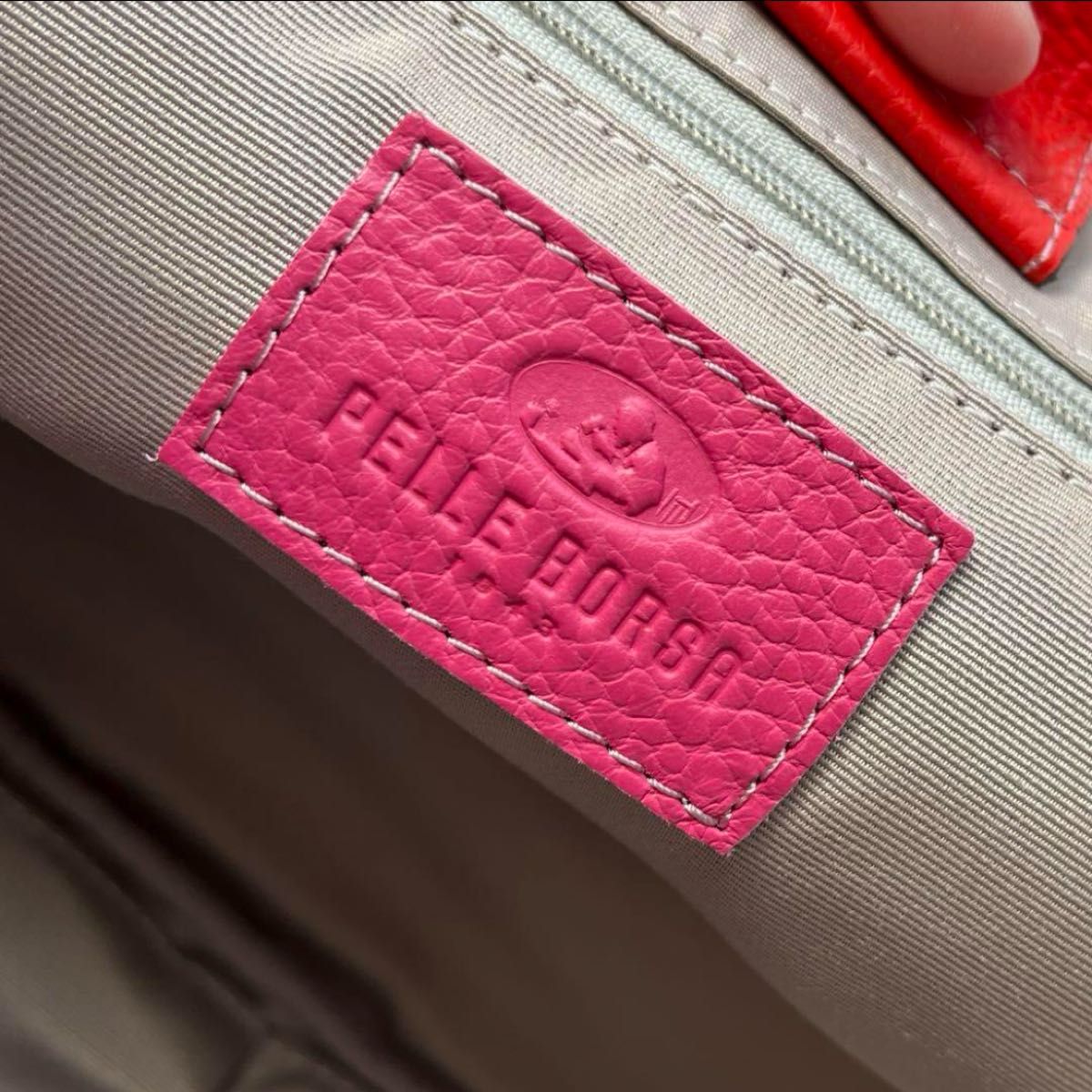新品】PELLE BORSA ペレボルサ アンミカコラボ ラウンドトート 新品】PELLE BORSA ペレボルサ アンミカコラボ ラウンドトート