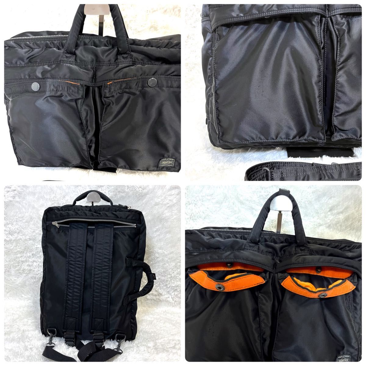 極美品 ポーター タンカー 3way ブリーフケース リュック 黒 極美品 ポーター タンカー 3way ブリーフケース リュック 黒