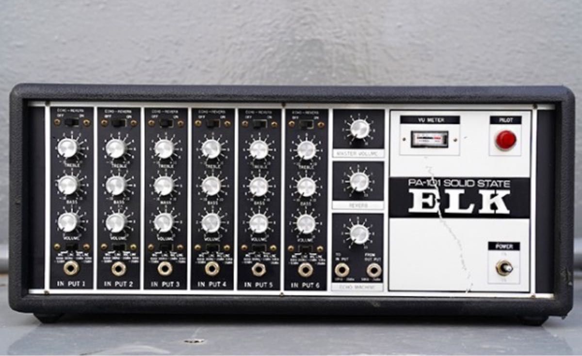 ELK PA-101 アナログミキサー 6入力 VUメーター付き ELK PA-101 アナログミキサー 6入力 VUメーター付き アナログ