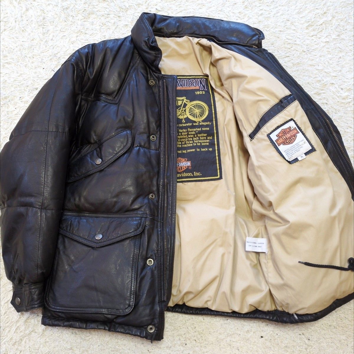 9-54HARLEYDAVIDSON ハーレーダビットソン レザーダウン 9-54HARLEYDAVIDSON ハーレーダビットソン レザーダウン