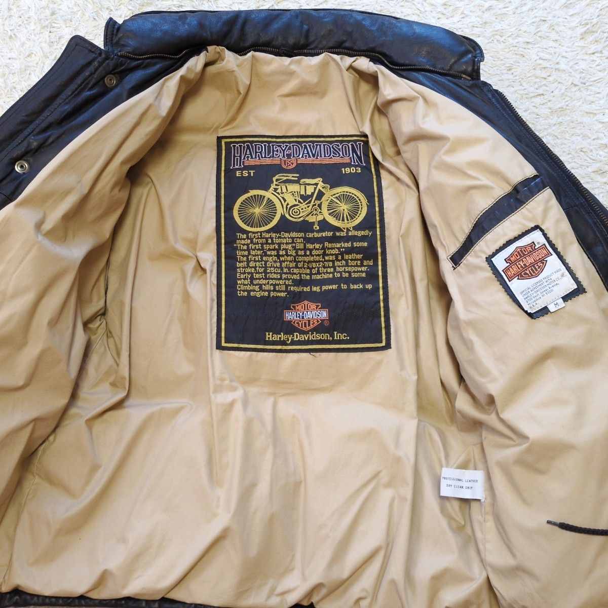 9-54HARLEYDAVIDSON ハーレーダビットソン レザーダウン 9-54HARLEYDAVIDSON ハーレーダビットソン レザーダウン
