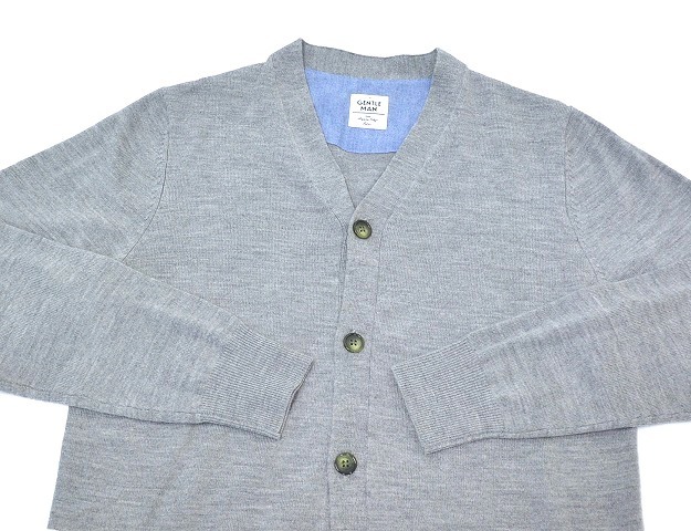 Mr. GENTLEMAN ( Mr. jento Ла Манш ) 2-COLORED BORDER CARDIGAN 2 цвет окантовка кардиган вязаный KNIT MISTERGENTLEMAN M