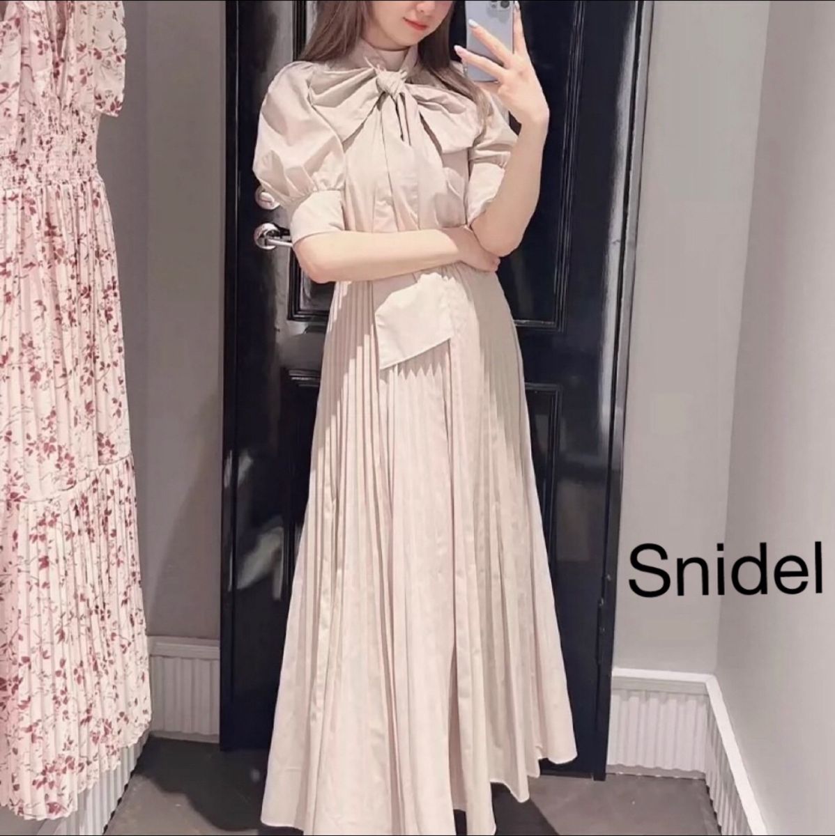 Snidel ボウタイシャツ ワンピース スナイデル 着心地抜群 結婚 Snidel ボウタイシャツ ワンピース スナイデル 着心地抜群 結婚