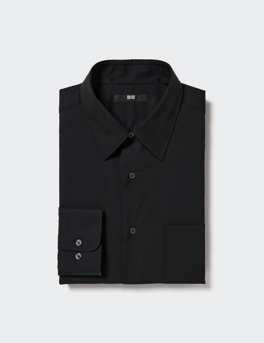 ユニクロ美品 黒シャツ シャツ メンズスーツ メンズシャツ ユニクロ美品 黒シャツ シャツ メンズスーツ メンズシャツ
