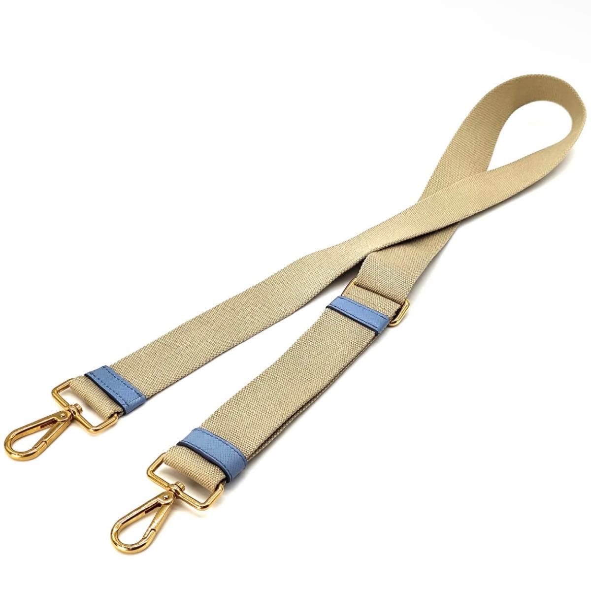 プラダ カナパショルダーストラップ 新品 PRADA プラダ ショルダーストラップ キャンバス レザー カナパ用