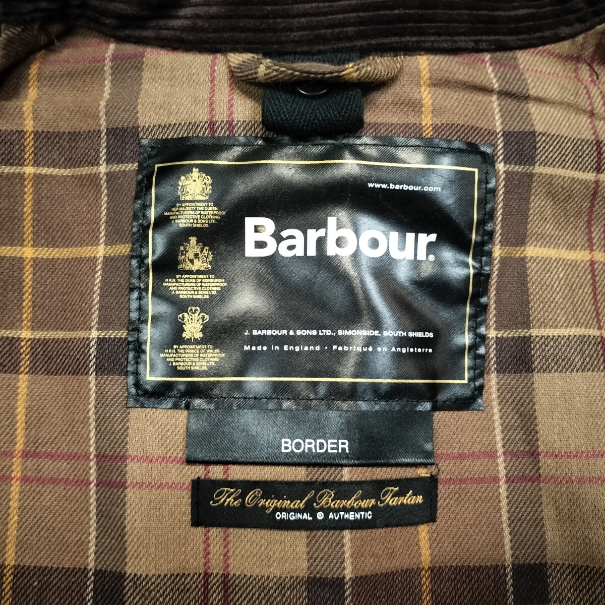 Special Barbour BORDER c40 ラスティック ブラウン デッド Special Barbour BORDER c40 ラスティック ブラウン デッド