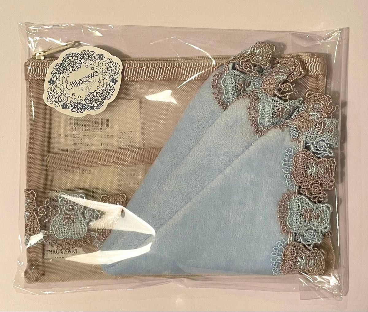 新品未開封 くま メッシュポーチSとタオルハンカチのセット 新品未開封 くま メッシュポーチSとタオルハンカチのセット