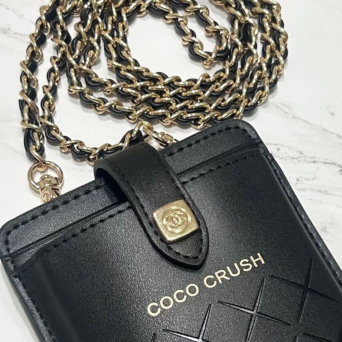 新品箱付【CHANEL】ノベルティ ココクラッシュ ポーチ ブラック 新品箱付【CHANEL】ノベルティ ココクラッシュ ポーチ ブラック