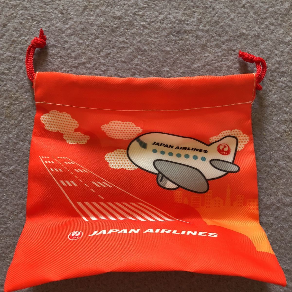 レア非売品 日本航空 JAPAN AIRLINES プラマグカップ&巾着 セット JAL_画像5