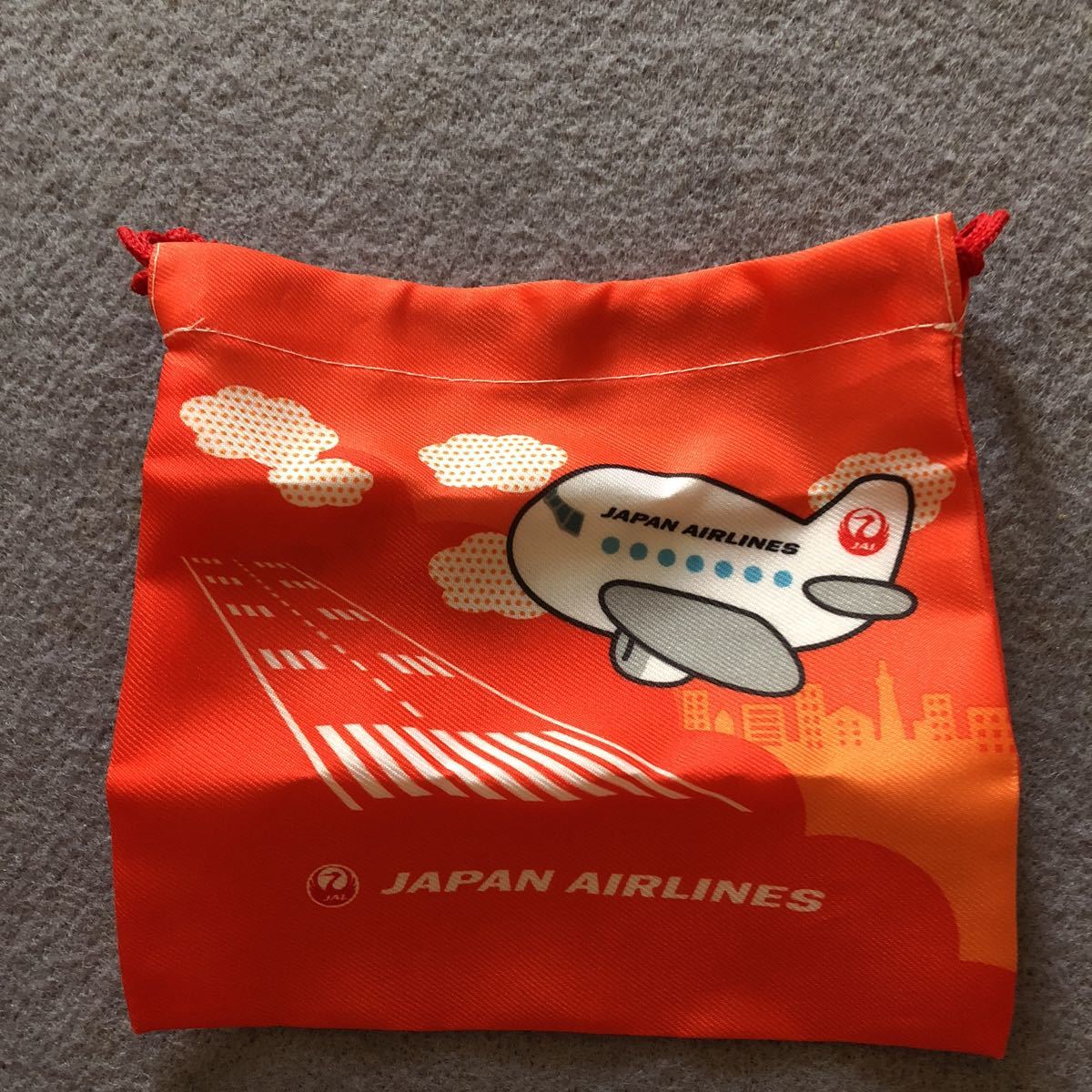 レア非売品 日本航空 JAPAN AIRLINES プラマグカップ&巾着 セット JAL_画像4