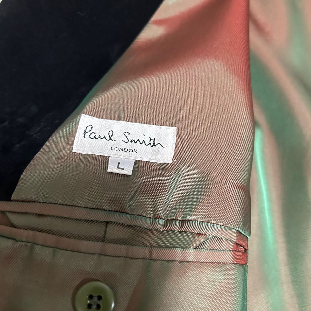 MOD PAUL SMITH セットアップ モッズスーツ 玉虫色総裏 黒 MOD PAUL SMITH セットアップ モッズスーツ 玉虫色総裏 黒