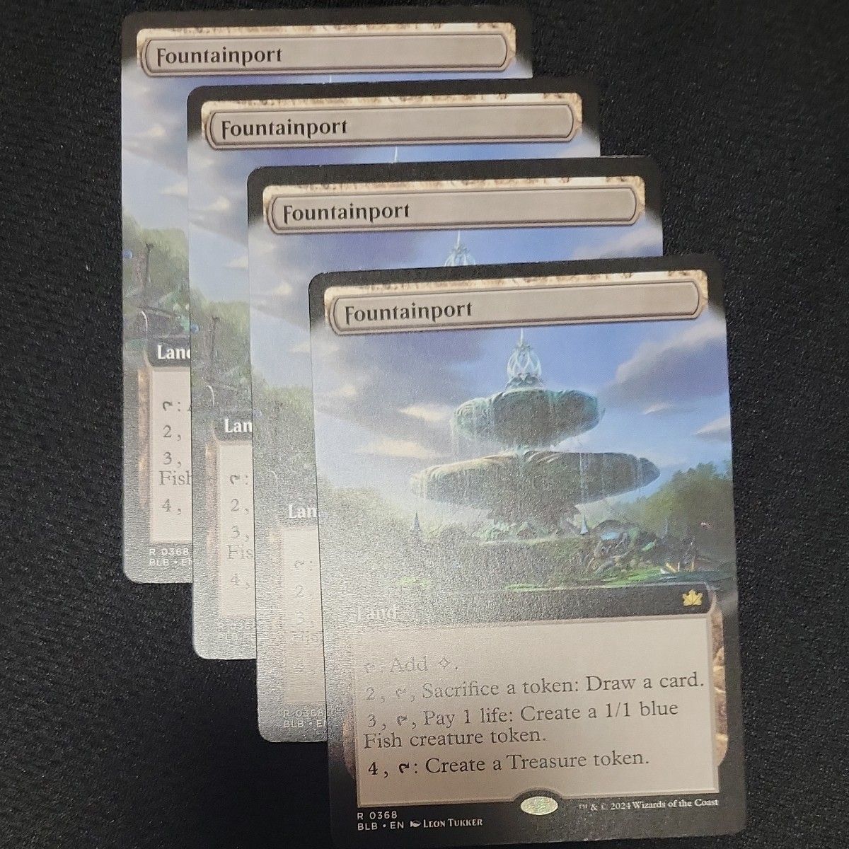 MTG 噴水港 ボーダーレス 英語 4枚セット