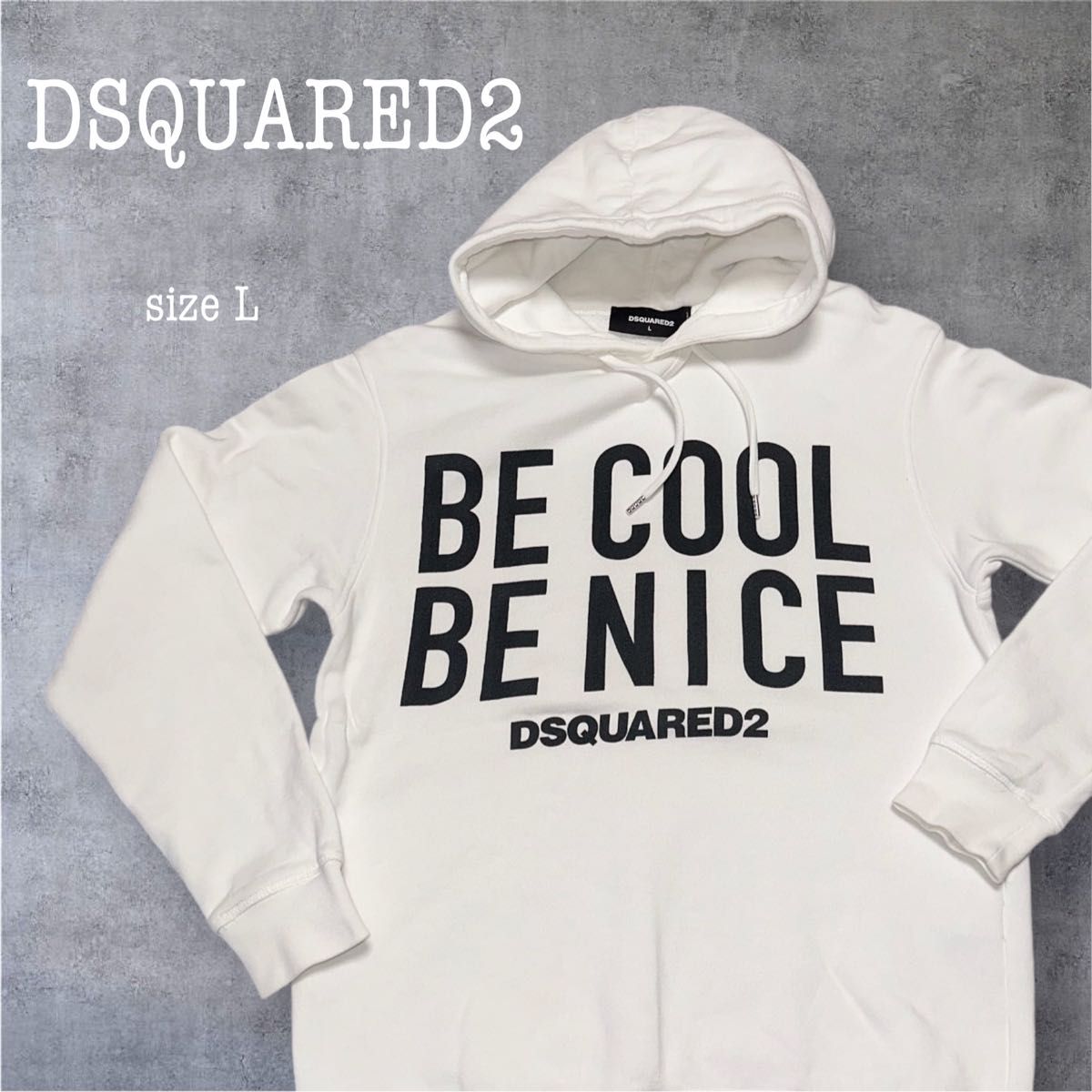 DSQUARED2 BE COOL NICE HOODIE size L パーカー|Yahoo!フリマ DSQUARED2 BE COOL NICE HOODIE size L パーカー|Yahoo!フリマ