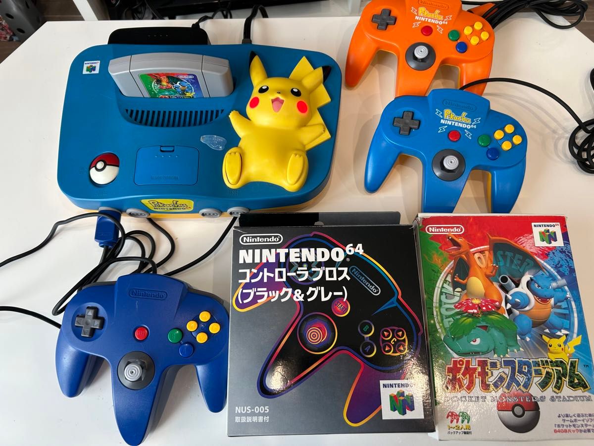 Nintendo 任天堂 ニンテンドー64ピカチュウ ブルー&イエロー Nintendo 任天堂 ニンテンドー64ピカチュウ ブルー&イエロー