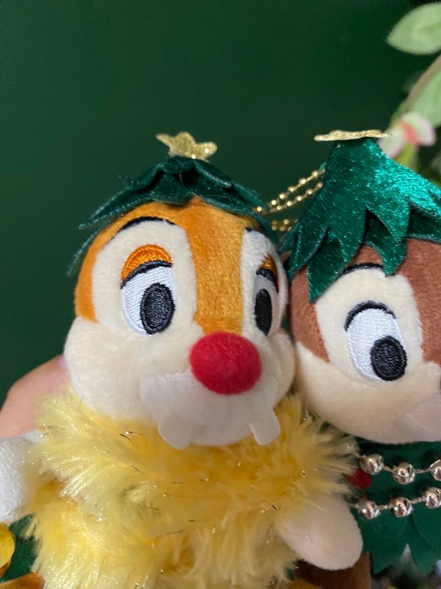 チップ&デール ぬいぐるみバッジセット ディズニー・クリスマス チップ&デール ぬいぐるみバッジセット ディズニー・クリスマス