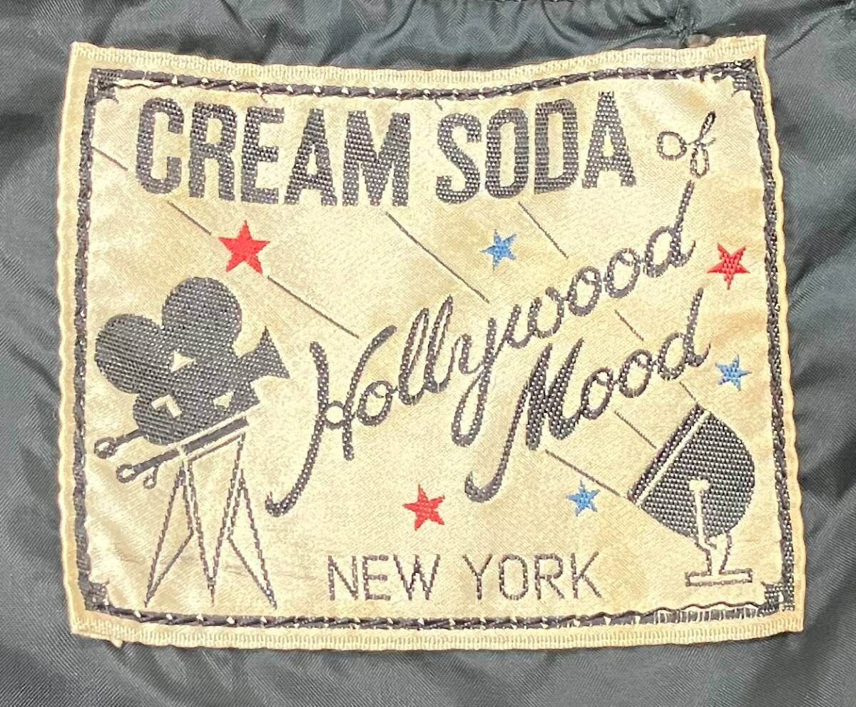 ☆年代物☆希少タグ☆ クリームソーダ レザー ジャケット M相当 ☆年代物☆希少タグ☆ クリームソーダ レザー ジャケット M相当