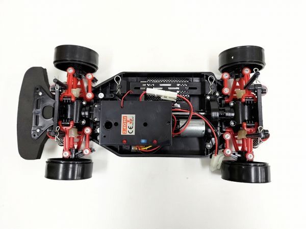 Li-ion battery 2.4GHz 1/10 drift radio controlled car R35 GTR type carbon black [ turbo with function * has painted final product * full set ]