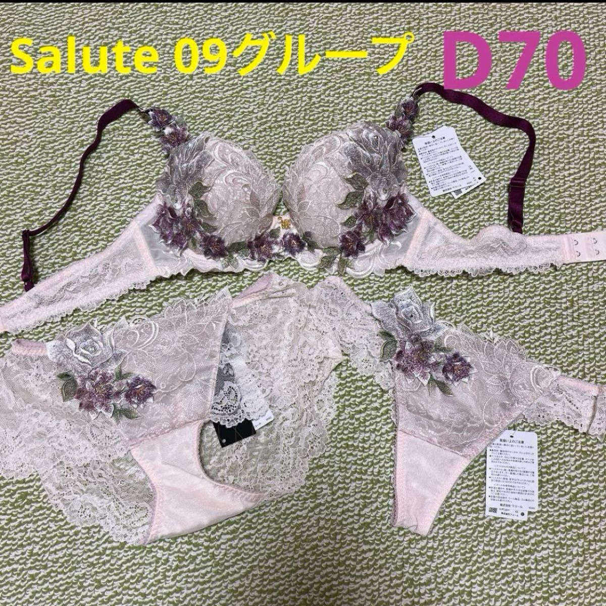 ワコール サルート09グループ ブラ D70 ショーツ Tバック ソング ワコール サルート09グループ ブラ D70 ショーツ Tバック ソング