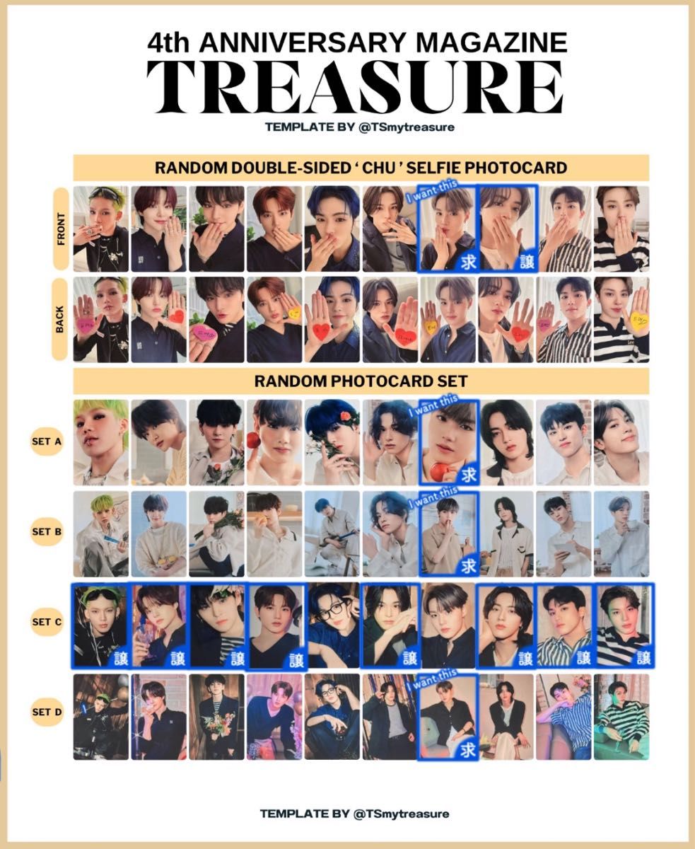 TREASURE 4th ANNIVERSARY MAGAZINE 4周年マガジン トレカ TREASURE 4th ANNIVERSARY MAGAZINE 4周年マガジン トレカ
