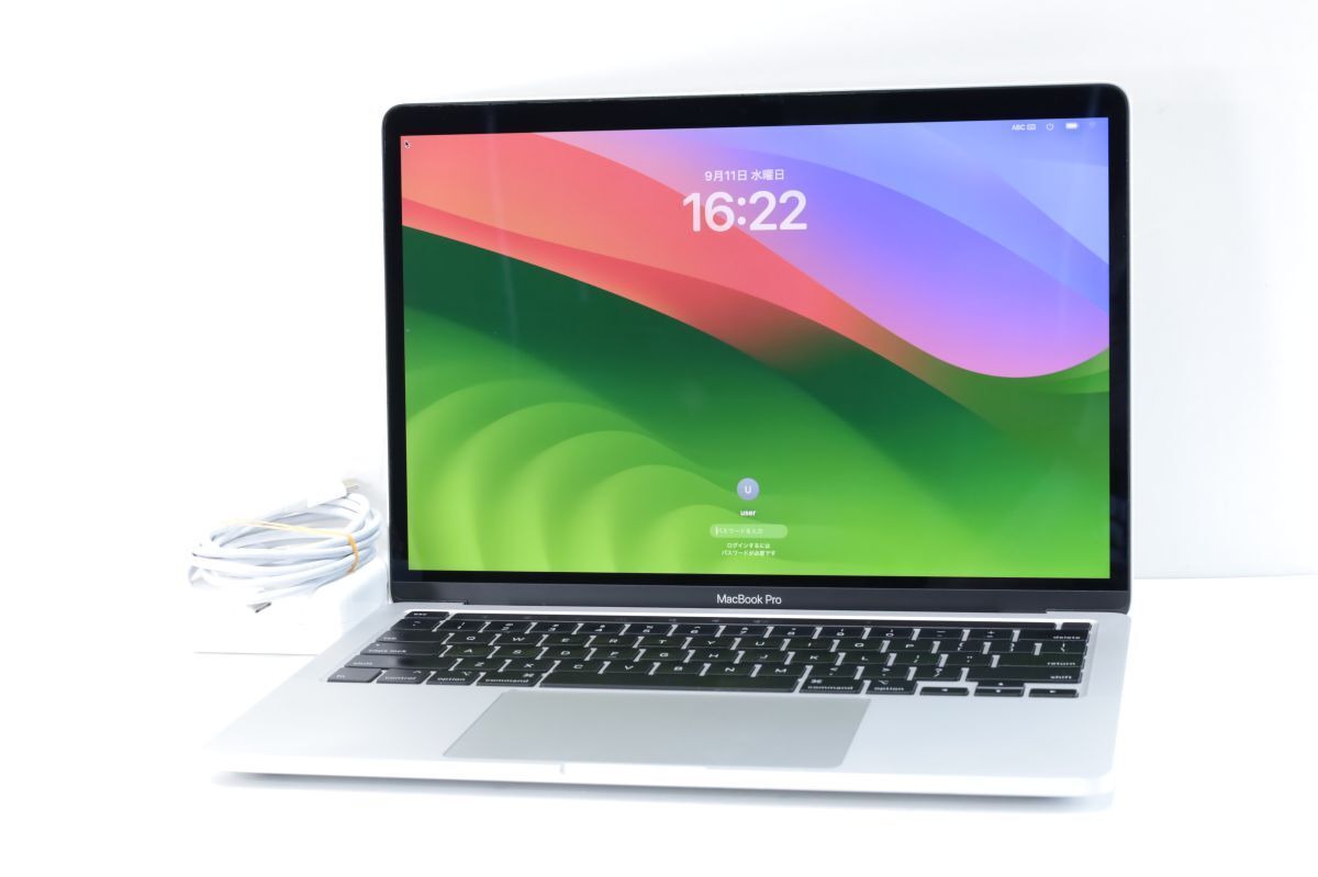 9月11日OS新規 Apple MacBook Pro 年式2020 A2289 16GB SSD256GB (TouchBar) 14.6.1 最新 Sonoma 八世代 i5 8259U 13.3型 2560x1600 14121f 9月11日OS新規 Apple MacBook Pro 年式2020 A2289 16GB SSD256GB (TouchBar) 14.6.1 最新 Sonoma 八世代 i5 8259U 13.3型 2560x1600 14121f
