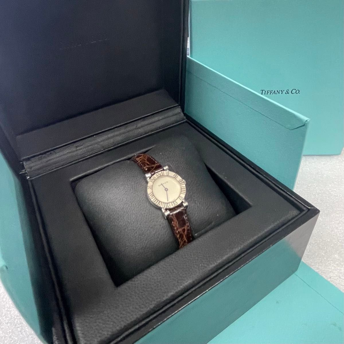 稼働 TIFFANY&Co 腕時計 アトラスミニ ティファニー シルバー925 稼働 TIFFANY&Co 腕時計 アトラスミニ ティファニー シルバー925