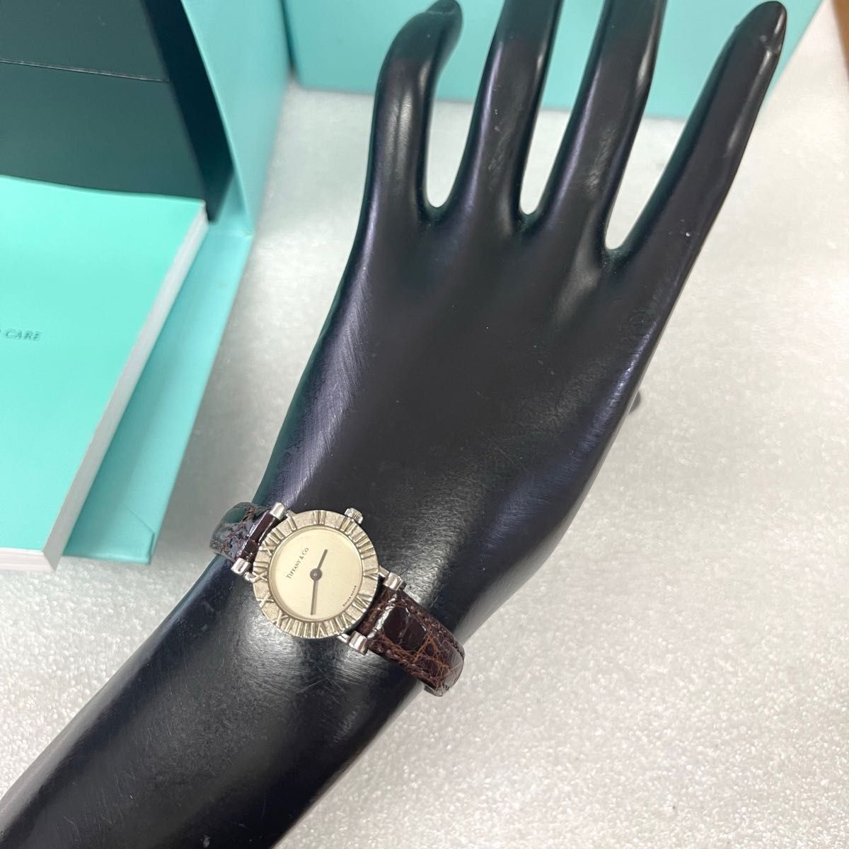 稼働 TIFFANY&Co 腕時計 アトラスミニ ティファニー シルバー925 稼働 TIFFANY&Co 腕時計 アトラスミニ ティファニー シルバー925