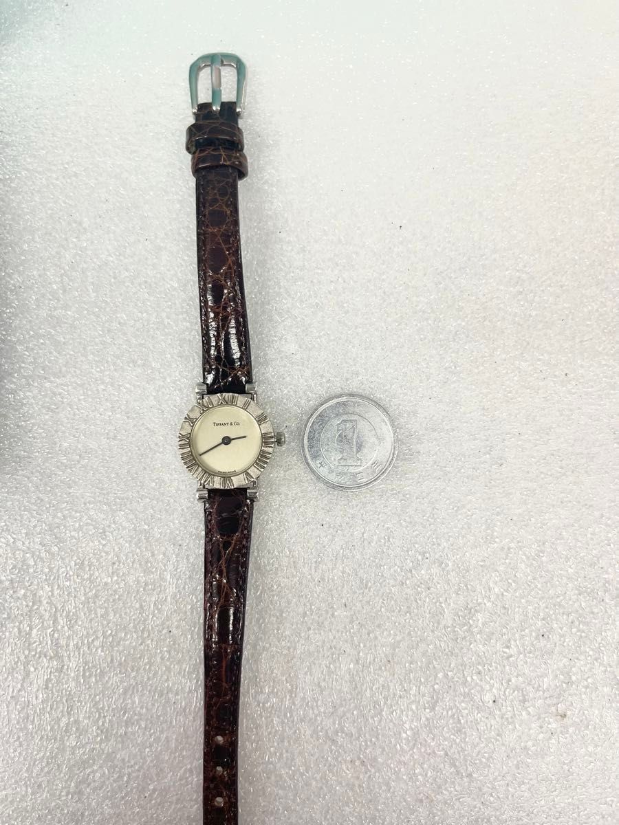 稼働 TIFFANY&Co 腕時計 アトラスミニ ティファニー シルバー925 稼働 TIFFANY&Co 腕時計 アトラスミニ ティファニー シルバー925