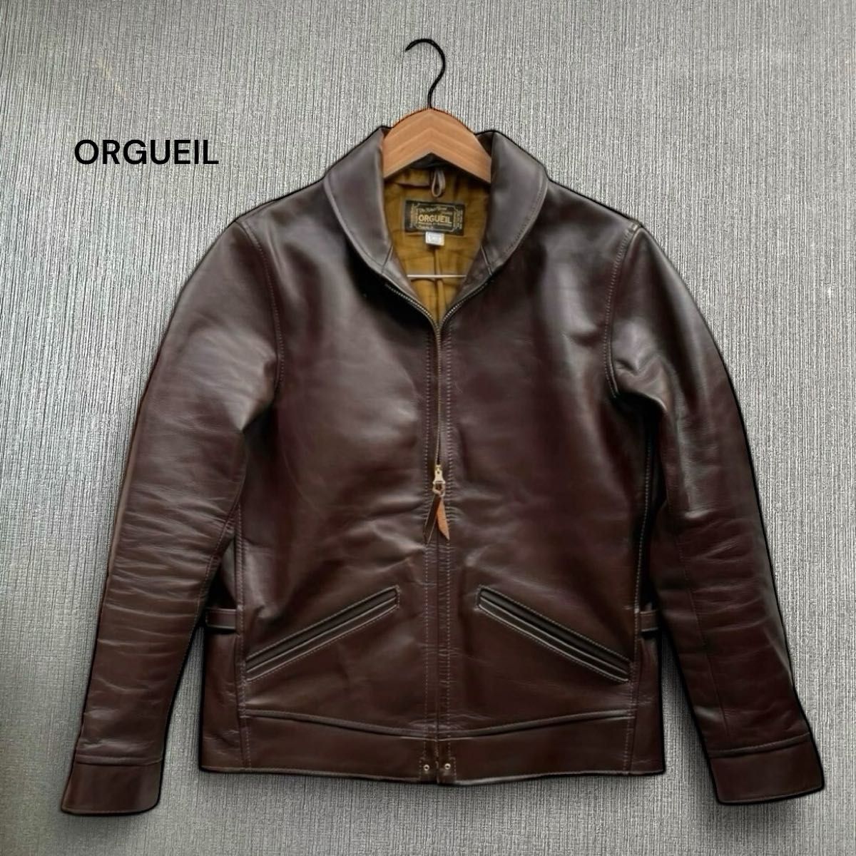 極美品】ORGUEIL オルゲイユ ホースレザージッパー コサック 極美品】ORGUEIL オルゲイユ ホースレザージッパー コサック