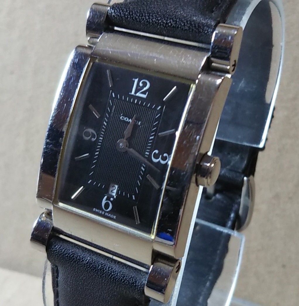 電池新品 COACH コーチ W514 アナログ クォーツ 腕時計 メンズ