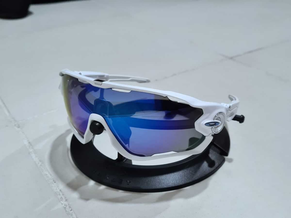 新品 偏光レンズ OAKLEY JAWBREAKER オークリー ジョウブレイカー Blue Iridium Polarized ブルー イリジウム ポラライズド サングラス